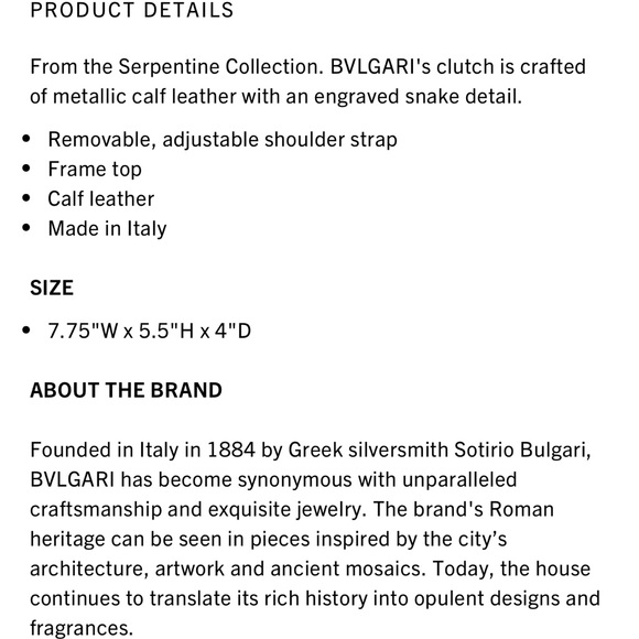 Bvlgari Serpentine Bag - Picture 9 of 16